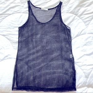 Purpleline - Black Small Mesh Coverup